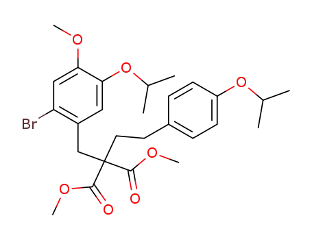 2-[2-bromo-4-methoxy-5-(1-methylethoxy)phenylmethyl]-2-[2-[4-(1-methylethoxy)-phenyl]ethyl]propanediacid dimethyl ester