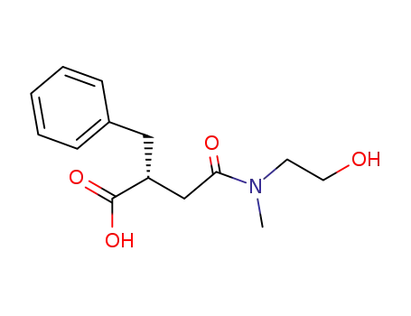 (2R)-2-benzyl-3-<<(2-hydroxyethyl)methylamino>carbonyl>propionic acid