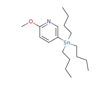 Molecular Structure of 164014-93-1 (2-Methoxy-5-(tributylstannyl)pyridine)
