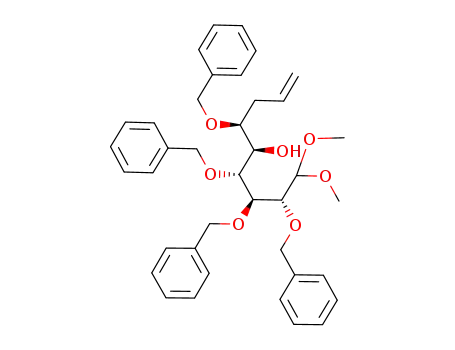 7,8,9-trideoxy-2,3,4,6-tetra-O-benzyl-L-glycero-D-gluco-non-8-enose dimethyl acetal