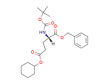 Molecular Structure of 73821-96-2 ((2S)-tert-butoxycarbonylamino-pentanedioic acid 1-benzyl ester 5-cyclohexyl ester)