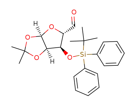 3-O-(tert-butyldiphenylsilyl)-1,2-O-isopropylidene-α-D-ribo-pentodialdo-1,4-furanose