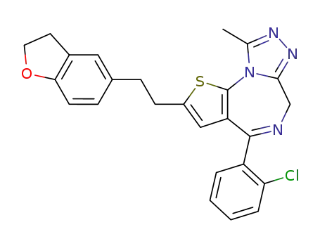 4-(2-Chloro-phenyl)-2-[2-(2,3-dihydro-benzofuran-5-yl)-ethyl]-9-methyl-6H-1-thia-5,7,8,9a-tetraaza-cyclopenta[e]azulene