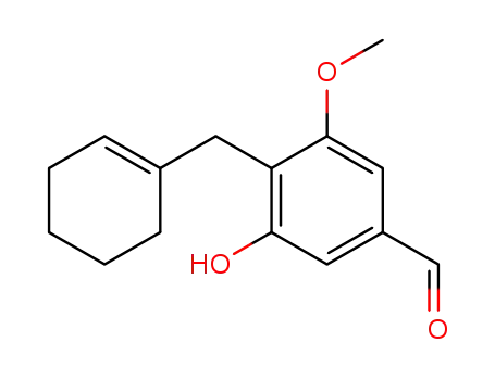Benzaldehyde, 4-(1-cyclohexen-1-ylmethyl)-3-hydroxy-5-methoxy-