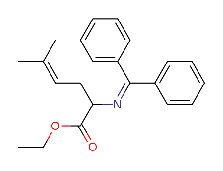 4-Hexenoic acid, 2-[(diphenylmethylene)amino]-5-methyl-, ethyl ester