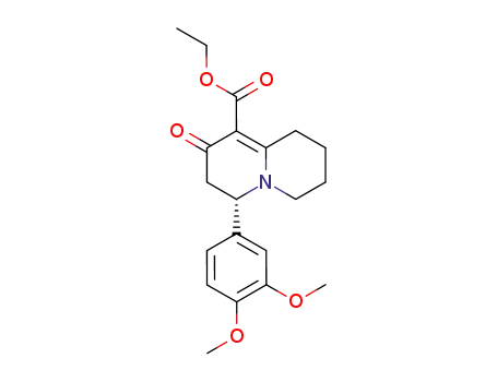 (S)-4-(3,4-dimethoxyphenyl)-2-oxo-3,4,6,7,8,9-hexahydro-2H-quinolizine-1-carboxylic acid ethyl ester