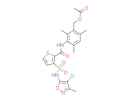 N-(4-chloro-3-methyl-5-isoxazolyl)-2-(3-acetoxymethyl-2,4,6-trimethylphenylaminocarbonyl)thiophene-3-sulfonamide