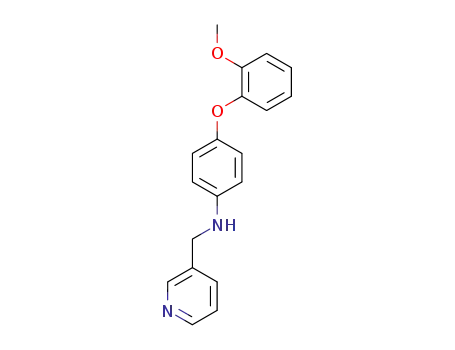 Molecular Structure of 353235-63-9 (4-(2-methoxyphenoxy)-N-(pyridin-3-ylmethyl)aniline)