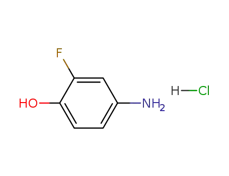 Molecular Structure of 1341216-35-0 (4-AMino-2-fluorophenolHydrochloride)