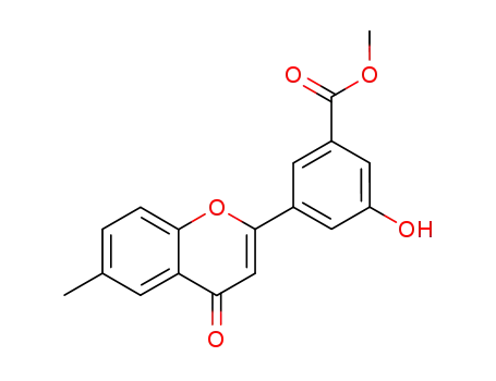 3-hydroxy-5-(6-methyl-4-oxo-4<i>H</i>-chromen-2-yl)-benzoic acid methyl ester