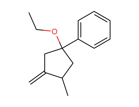 Molecular Structure of 406946-49-4 (Benzene, (1-ethoxy-3-methyl-4-methylenecyclopentyl)- (9CI))