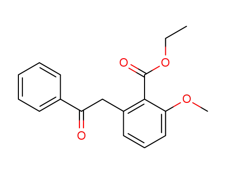 2-Methoxy-6-(2-oxo-2-phenyl-ethyl)-benzoic acid ethyl ester