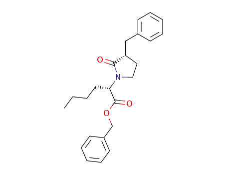 3(R)-benzyl-2-oxo-1-pyrrolidine-2(S)-hexanoic acid benzyl ester