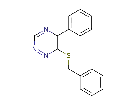 Molecular Structure of 99702-49-5 (6-(benzylthio)-5-phenyl-1,2,4-triazine)