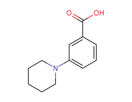 Molecular Structure of 77940-94-4 (3-PIPERIDINOBENZOIC ACID)