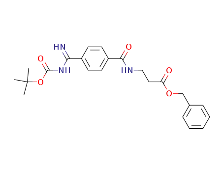 N-<p-<N-(tert-butoxycarbonyl)amidino>benzoyl>-β-alanine benzyl ester