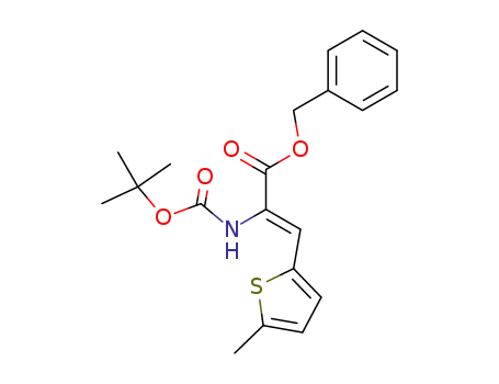 (Z)-2-tert-Butoxycarbonylamino-3-(5-methyl-thiophen-2-yl)-acrylic acid benzyl ester