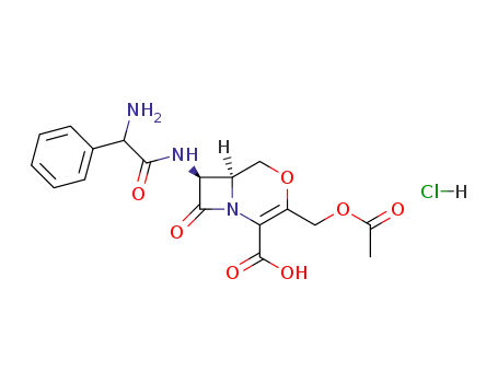 (6S,7S)-3-Acetoxymethyl-7-(2-amino-2-phenyl-acetylamino)-8-oxo-4-oxa-1-aza-bicyclo[4.2.0]oct-2-ene-2-carboxylic acid; hydrochloride