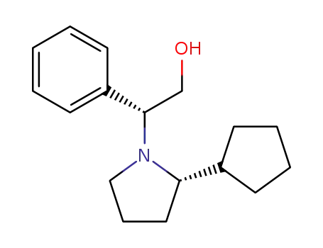 (-)-N-<2-(1-Hydroxy-2(R)-phenylethyl)>-5(S)-cyclopentyl-2-pyrrolidine