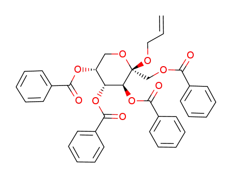 allyl 1,3,4,5-tetra-O-benzoyl-β-D-fructopyranoside