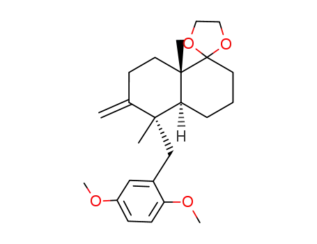 (1S,4aS)-(+)-trans-1α-[(2,5-dimethoxyphenyl)methyl]-1β,4aβ-dimethyl-5-(2-methyl-1,3-dioxolan-2-yl)-2-methyleneoctahydro-5(6H)-naphthalenone