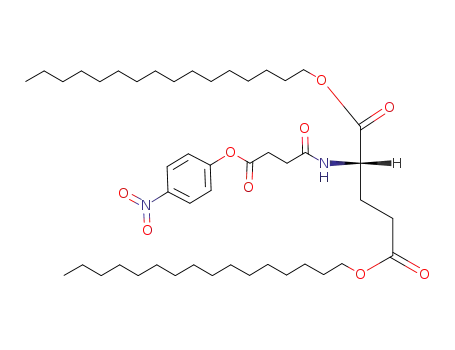 Molecular Structure of 171195-66-7 (1',3'-dohexadecyl N-<O-(4-nitrophenyl)succinyl>-L-glutamate)