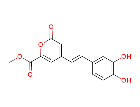 4-[(E)-2-(3,4-Dihydroxy-phenyl)-vinyl]-6-oxo-6H-pyran-2-carboxylic acid methyl ester