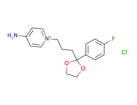 Molecular Structure of 82236-09-7 (4-amino-1-<3-(4-fluorobenzoyl)propyl>pyridinium chloride ethylene acetal)