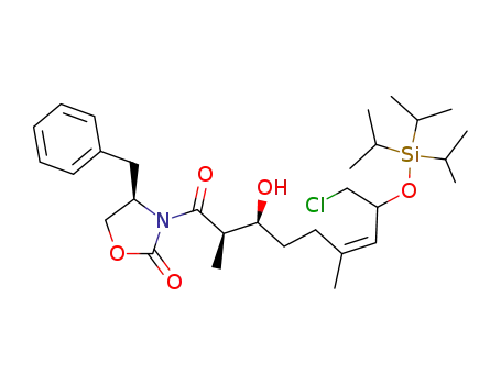 (Z)-[3(2R,3S)4R]-3-[7-chloro-3-hydroxy-8-(triisopropylsilyloxy)-2,6-dimethyl-1-oxonon-6-ene]-4-benzyl-2-oxazolidinone