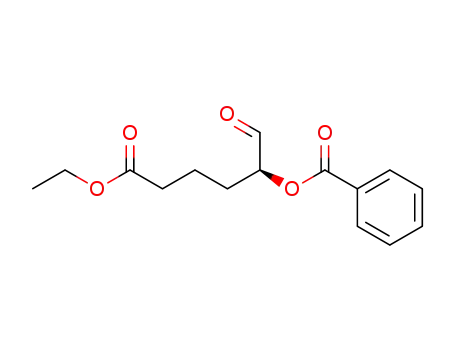 Molecular Structure of 82493-58-1 (ETHYL-(5S)-BENZOYLOXY 6-OXOHEXENOATE)