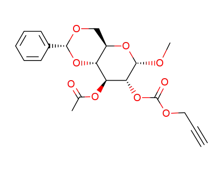 Acetic acid (2R,4aR,6S,7R,8S,8aR)-6-methoxy-2-phenyl-7-prop-2-ynyloxycarbonyloxy-hexahydro-pyrano[3,2-d][1,3]dioxin-8-yl ester