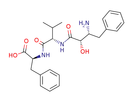 Molecular Structure of 187402-73-9 (L-Phenylalanine, N-((2S,3R)-3-amino-2-hydroxy-1-oxo-4-phenylbuty)-L-va lyl-)
