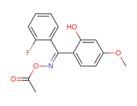 (E)-2'-fluoro-2-hydroxy-4-methoxybenzophenone O-acetyl oxime