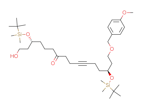(3R,14S)-3,14-Bis-(tert-butyl-dimethyl-silanyloxy)-1-hydroxy-16-(4-methoxy-benzyloxy)-hexadec-10-yn-7-one