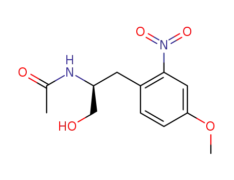 (S)-N-(1-hydroxymethyl-2-(4-methoxy-2-nitrophenyl)-ethyl)-acetamide