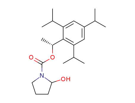 (1R,2RS)-1-(2,4,6-triisopropylphenyl)ethyl-2-hydroxy-1-pyrrolidinecarboxylate