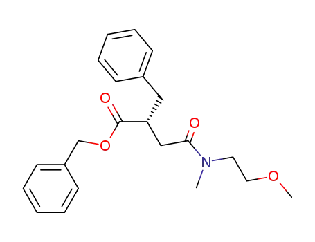benzyl (2R)-2-benzyl-3-<<(2-methoxyethyl)methylamino>carbonyl>propionate