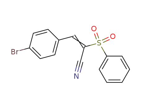 (Z)-2-Benzenesulfonyl-3-(4-bromo-phenyl)-acrylonitrile
