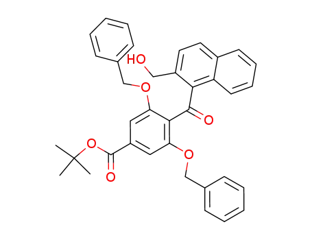 3,5-dibenzyloxy-4-[2-(hydroxymethyl)-1-naphthylcarbonyl]benzoic acid 1,1-dimethylethyl ester