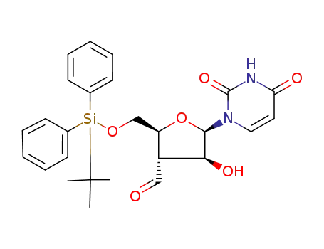 (2S,3S,4S,5R)-2-(tert-Butyl-diphenyl-silanyloxymethyl)-5-(2,4-dioxo-3,4-dihydro-2H-pyrimidin-1-yl)-4-hydroxy-tetrahydro-furan-3-carbaldehyde