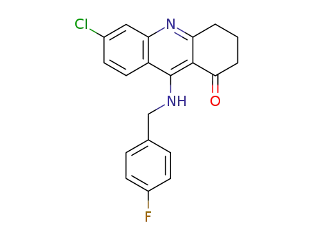 6-chloro-3,4-dihydro-9-(4-fluorobenzylamino)acridin-1(2H)-one