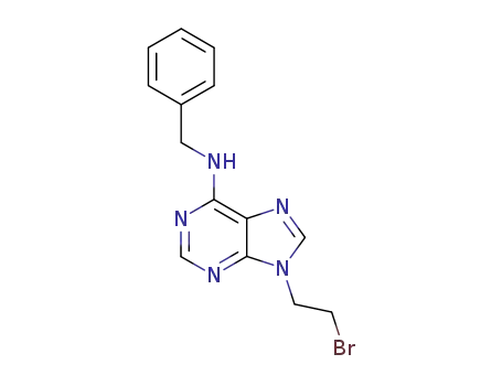 Molecular Structure of 120593-27-3 (6-benzylamino-9-(2-bromoethyl)purine)