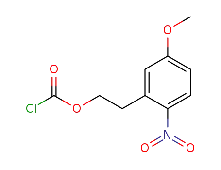 Molecular Structure of 179691-27-1 (Carbonochloridic acid, 2-(5-methoxy-2-nitrophenyl)ethyl ester)