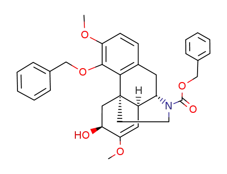 (6S,9S,13R,14S)-7,8-Didehydro-4-(benzyloxy)-17-<(benzyloxy)carbonyl>-3,7-dimethoxymorphinan-6-ol