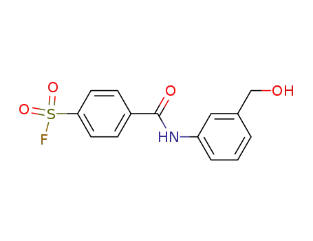 Molecular Structure of 80936-68-1 (4-{[3-(hydroxymethyl)phenyl]carbamoyl}benzenesulfonyl fluoride)