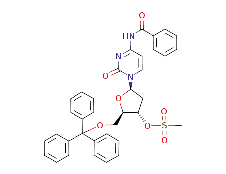 N<sup>4</sup>-benzoyl-2'-deoxy-3'-O-mesyl-5'-O-tritylcytidine