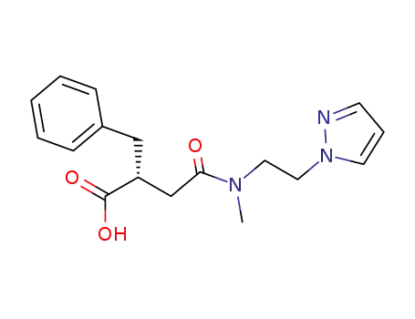 (2R)-2-benzyl-3-<<(2-pyrazol-1-ylethyl)methylamino>carbonyl>propionic acid