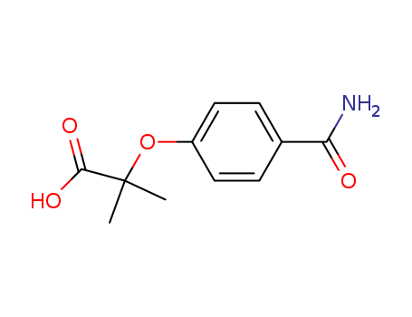 2-(4-Carbamoylphenoxy)-2-methylpropanoic acid