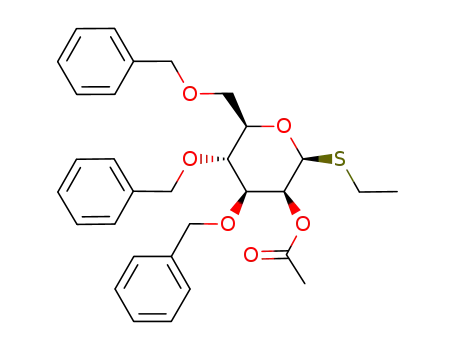 Molecular Structure of 148807-00-5 (2-acetyl 3,4,6-tribenzyl-1-thioethyl D-mannoside)