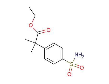 Benzeneacetic acid,4-(aminosulfonyl)-a,a-dimethyl-, ethyl ester